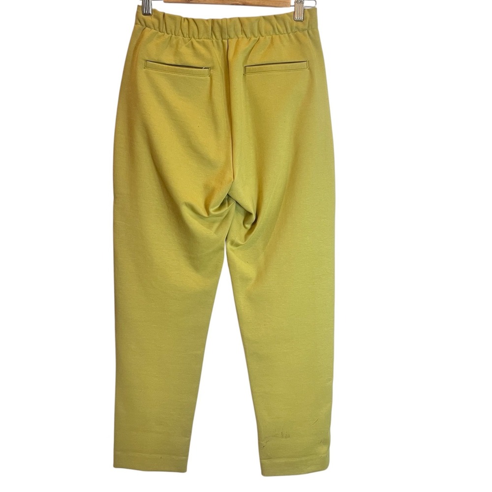 Everlane The Dream Pant Mustard Yellow Pintuck Tapered Elastic Waist Womens S - Picture 3 of 6